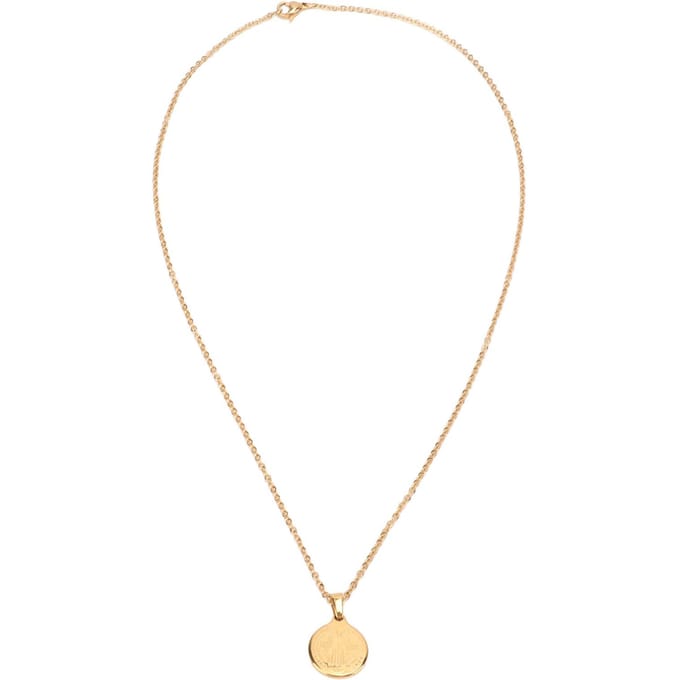 Sint Benedictus Ketting Unieke Roestvrijstalen Sint Benedictus Medaille Ketting Madonna Ketting Cadeau white