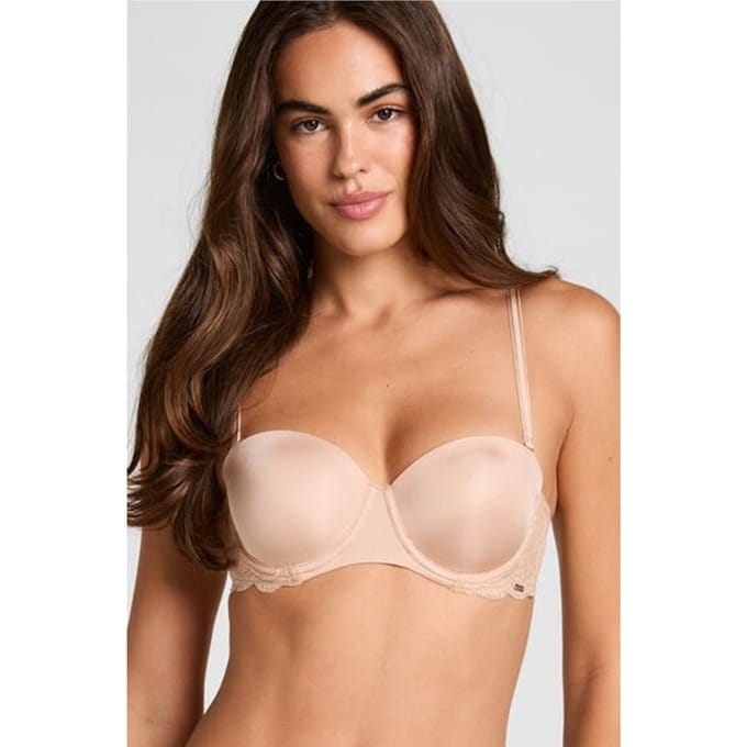 Hunkemöller Voorgevormde strapless beugel bh Angie Beige