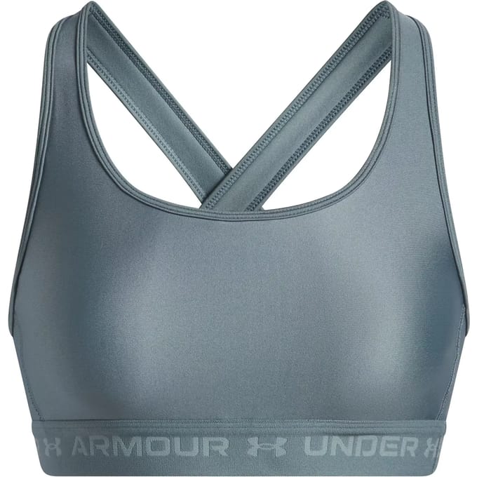 Under Armour Crossback Mid Sport-bh Dames Blauw K587