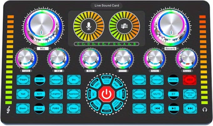 Bovista Audio Mixer - Mengpaneel - DJ - Mixer - Gaming - PC