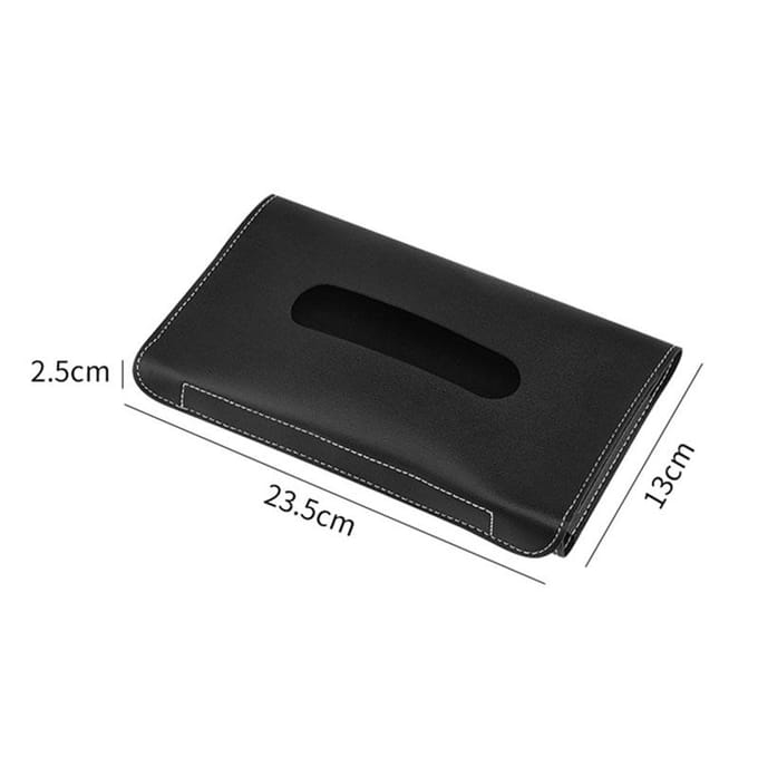 1 Stuks Auto Tissuebox Handdoeksets Auto Zonneklep Tissueboxhouder Auto Interieur Opbergdecoratie zwart