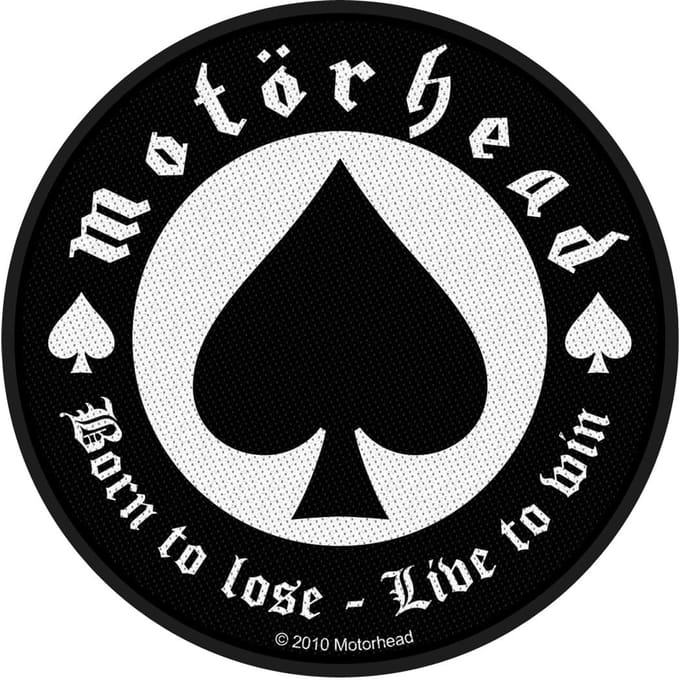 Motörhead Patch - Born To Lose - voor Geen - zwart-wit