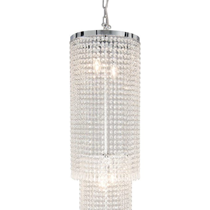 Lumilamp Kroonluchter Ø 30x185/245 cm Zilverkleurig IJzer
