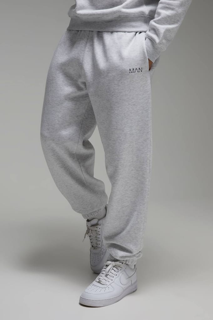 Heren Actieve Oversized Jogger | Grey Marl | Size 2XL
