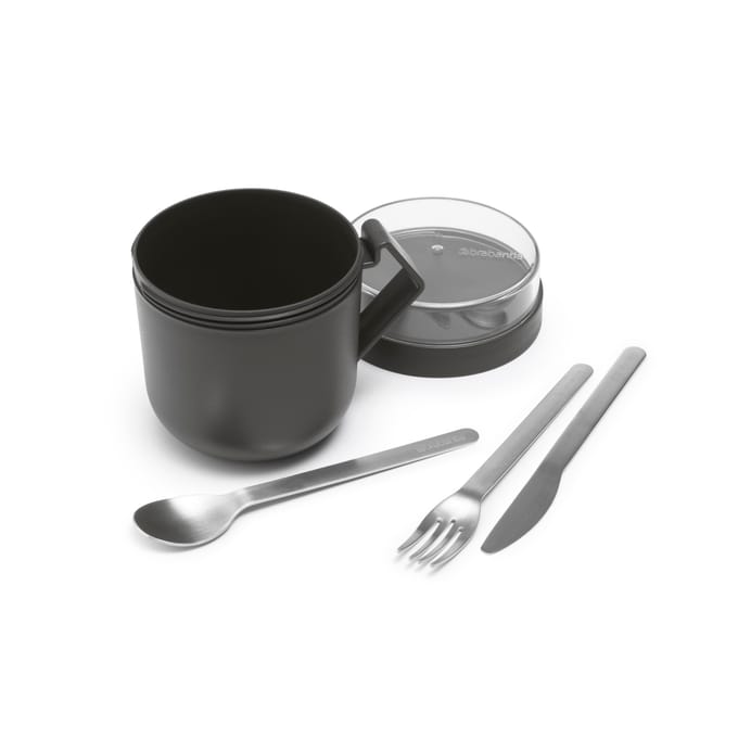 Brabantia Make & Take Soepbeker To Go - 600 ml - Kunststof - Dark Grey