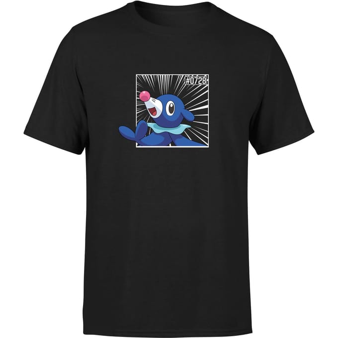 Pokemon Popplio Men's T-Shirt - Black - S