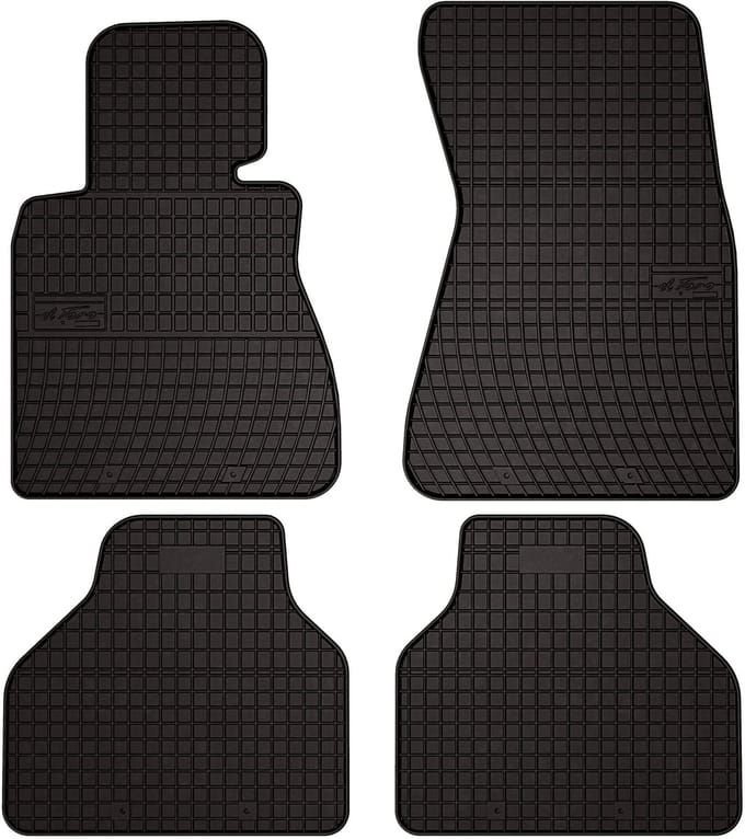 Wielganizator SolidPRO Serie - Auto Rubber Matten - BMW 7 E65 - Zwart - Op Maat Gemaakt