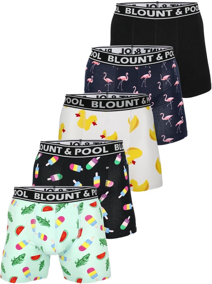 Blount & Pool Boxershorts 5-pack – Herenondergoed – Maat S