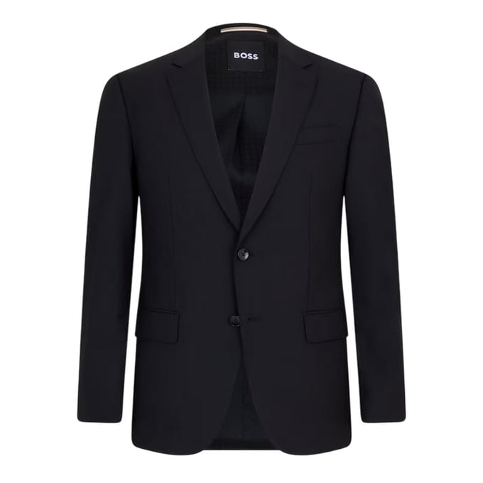 Boss Heren Colbert met Revers (Zwart)