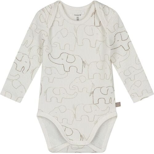 Prénatal romper otis rib Ivory White 62/68 unisex