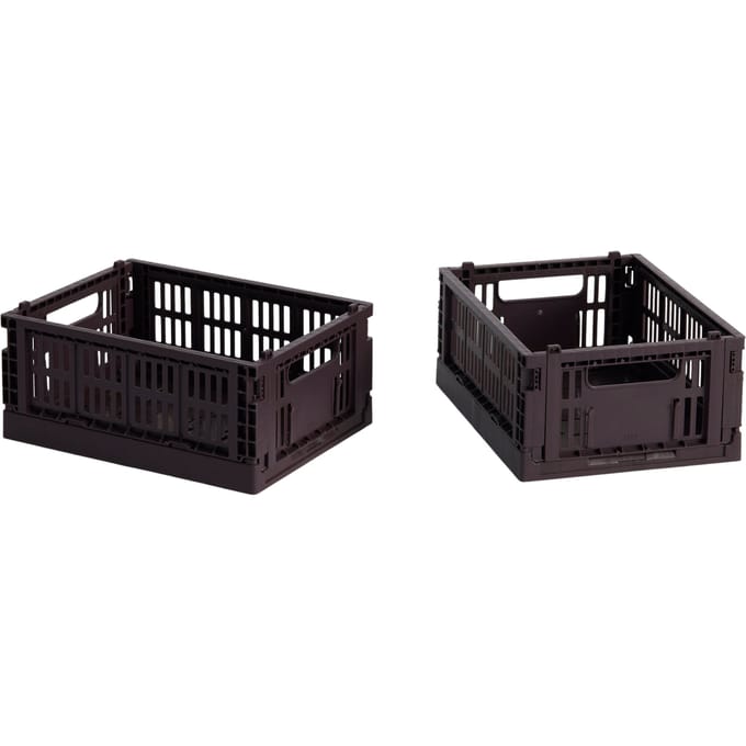 HAY Colour Crate Mini set van 2 - HAYCrateBordeaux
