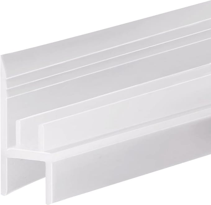 Tochtstrip Douchedeur 100cm - Waterdichte Afdichting voor Glasdeuren (6mm Dikte)
