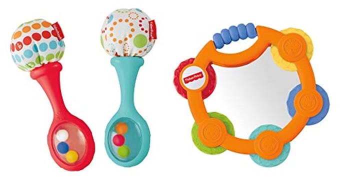 Tambourine en Maracas Set voor Baby's
