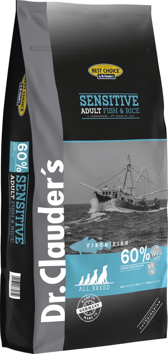 Best Choice Sensitive Adult Fish & Rice Inhoud - 12,5 kg
