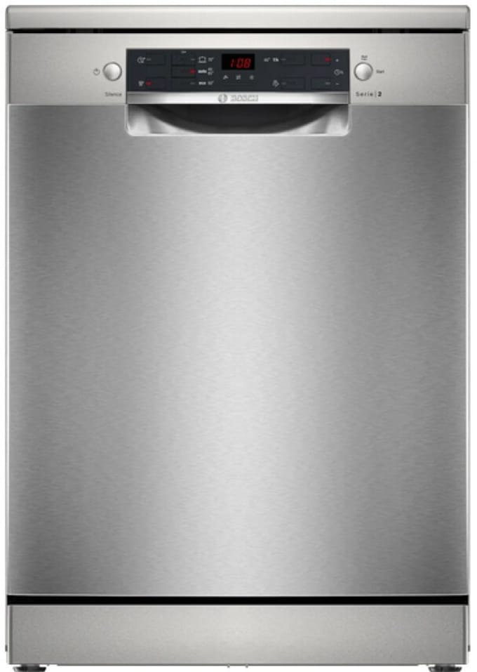 Bosch SMS25GI09F – Vrijstaande Vaatwasser - SilencePlus– RVS – ExtraDry – AquaStop – Eco-pr. - VarioFlex-korven - E label