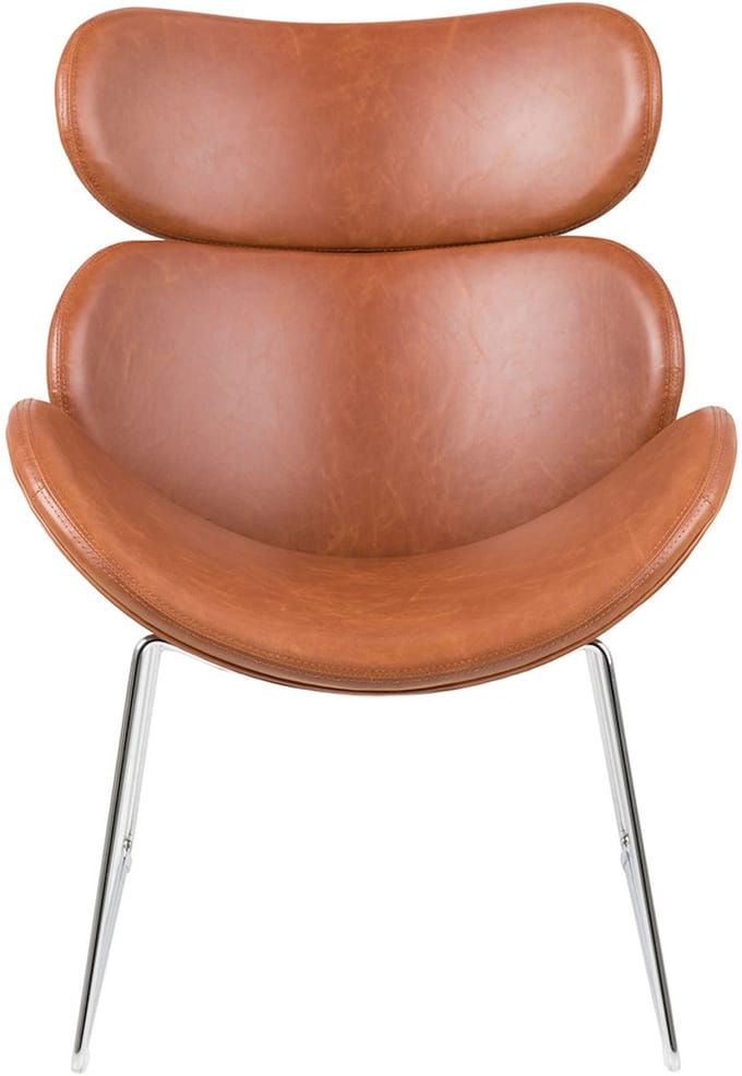 Fauteuil Bee vintage bruin moderne design stoel
