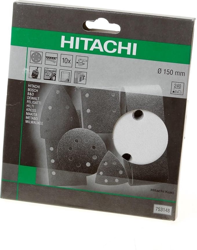 Hikoki Schuurschijf diameter 150 k320 velcro wit (10 st)
