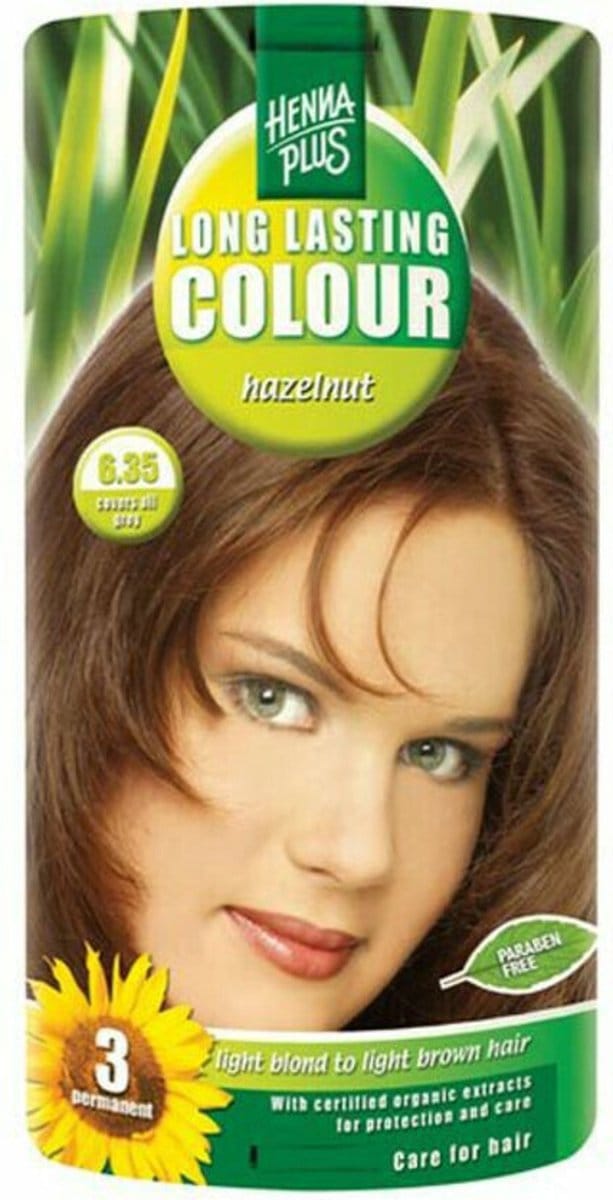 Hennaplus Long Lasting Colour 6.35 Hazelnut - Haarverf
