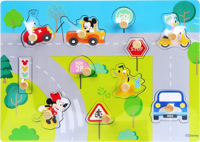 Disney Vormenpuzzel Mickey Mouse Junior 30 X 22 Cm 12-delig