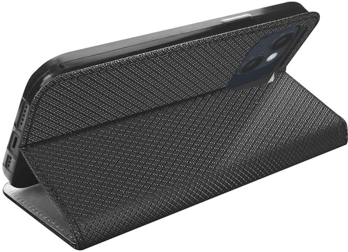 Jaym, Hoesje geschikt voor Apple iPhone 14 Plus - Magnetisch Folio met Standaard, Zwart