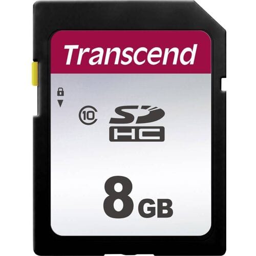 Transcend Premium 300S SDHC-kaart 8 GB – Class 10, UHS-I, UHS-Class 1