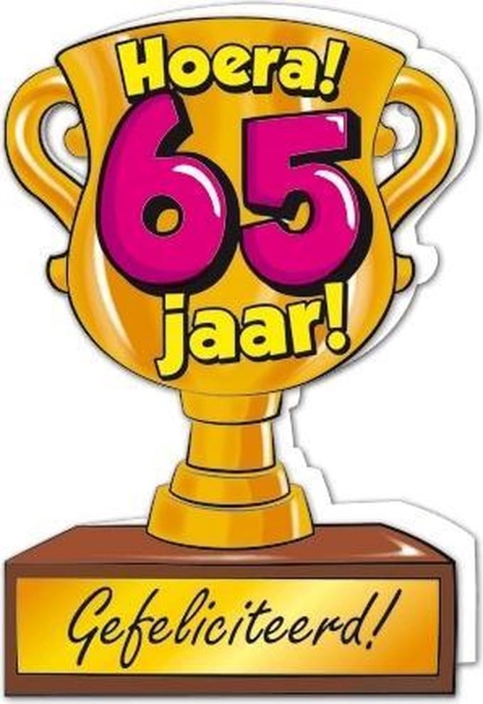 Trofee kaart - 65 jaar