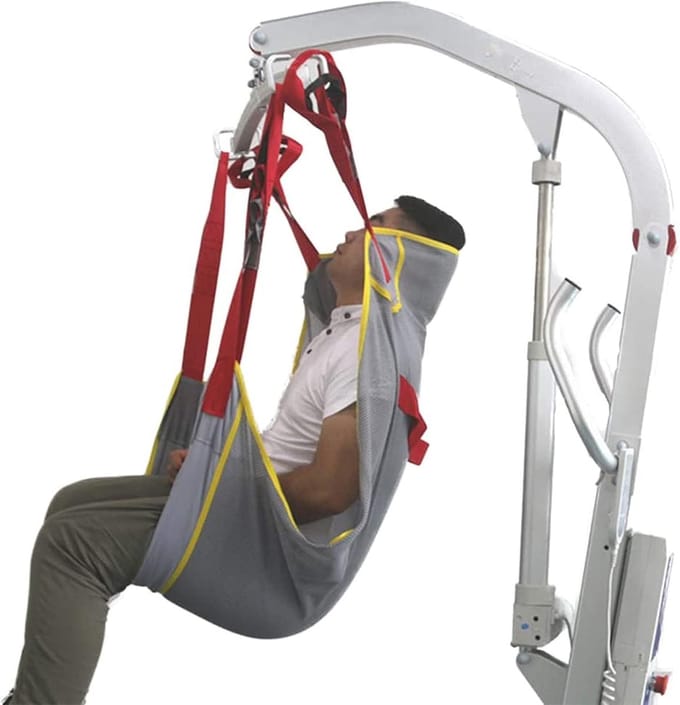 Tilband - Hulpband - Veilige Transfers - Ademend Mesh - 450 lb Capaciteit - Grijs