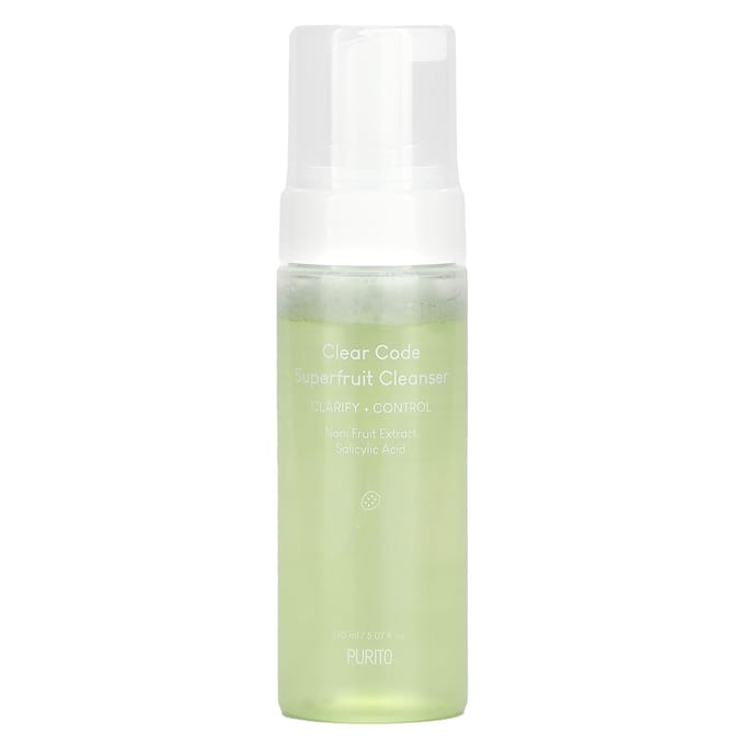 Purito, Clear Code Super Fruit Cleanser, 5.07 fl oz (150 ml) white