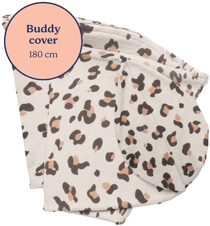 Doomoo Voedingskussenhoes - Buddy Cover - Leopard Cream