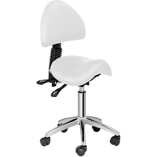 physa Zadelstoel - 550-690 mm - 150 kg - Wit 10040178