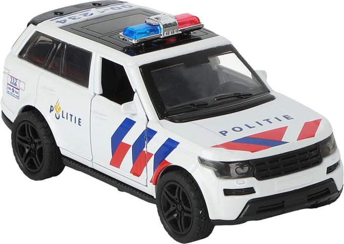 112 Pull-Back Politie Suv 1:36 + Licht En Geluid