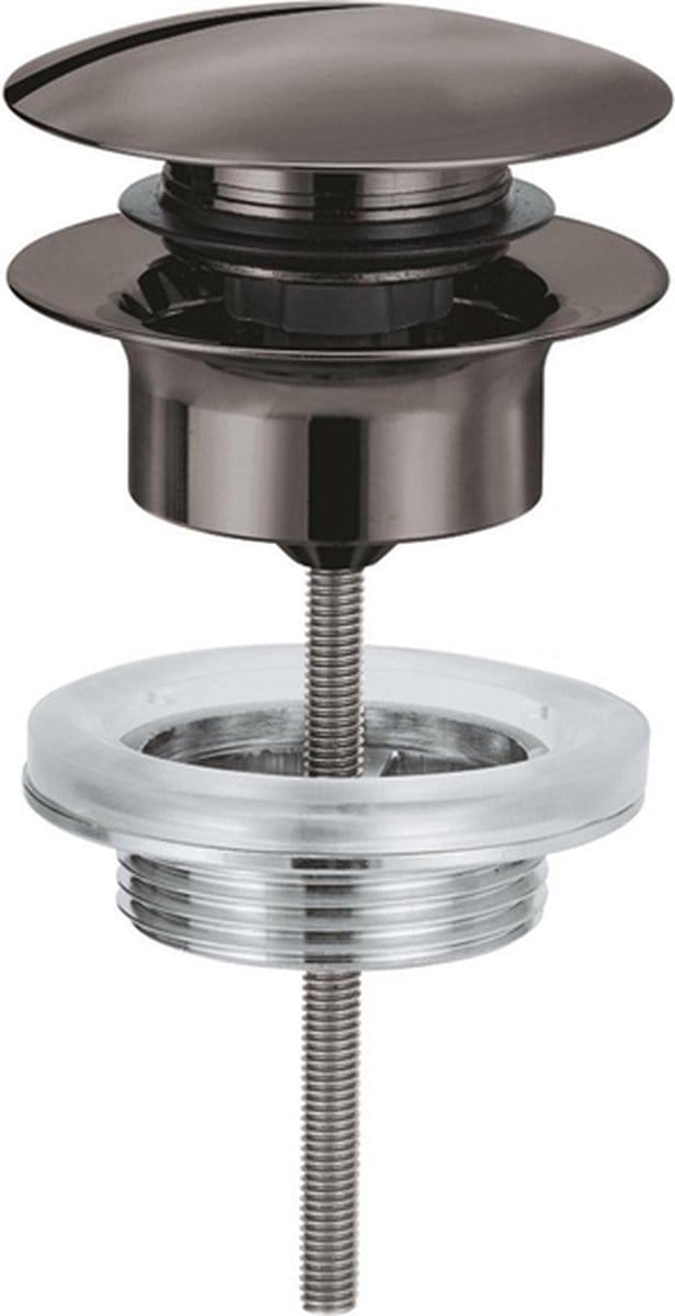 Grohe Afvoergarnituur - push-open - hard graphite (antraciet)