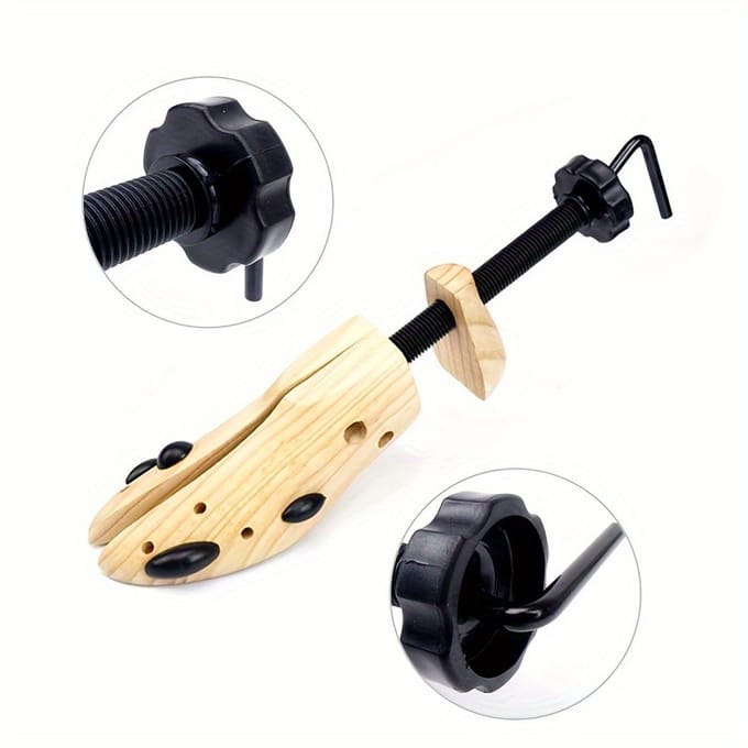 Livé® Verstelbare Schoenbreker – Houten Unisex Schoenspanner - M