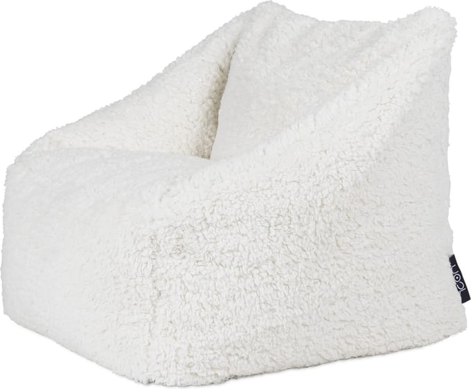 icon - Natalia Kinderzitzak Stoel - Fluffy Pluche Teddy - Wit