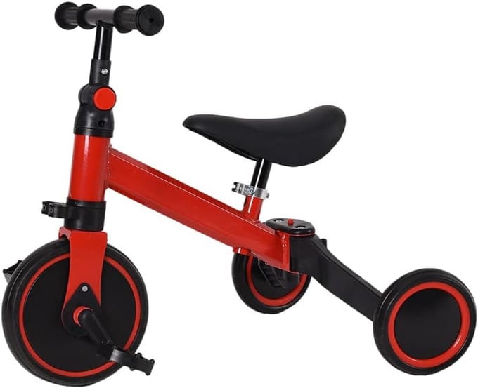 Loopfiets en Driewieler 2-in-1 voor Peuters en Kinderen vanaf 18 Maanden