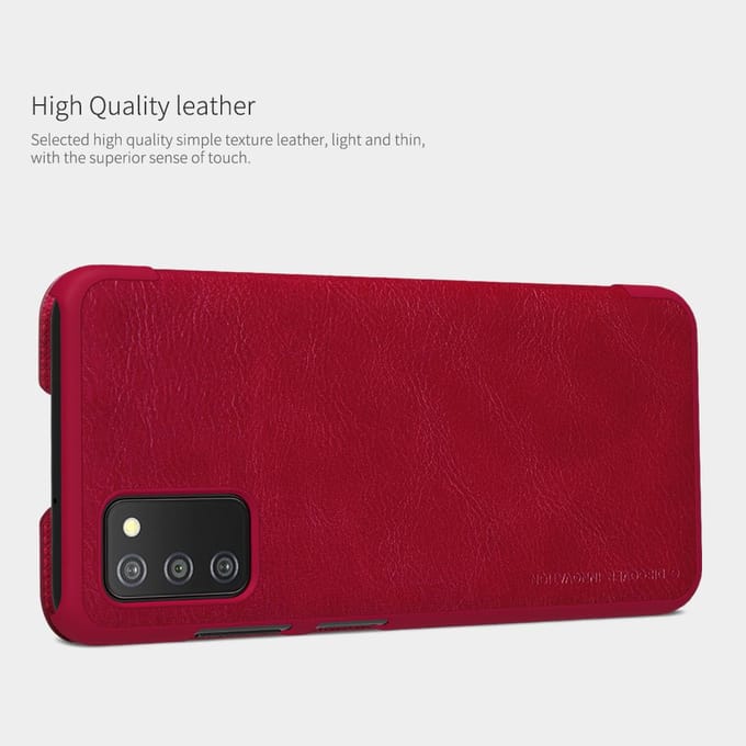 Nillkin Qin Leather Holster Case for Samsung Galaxy A03s Red