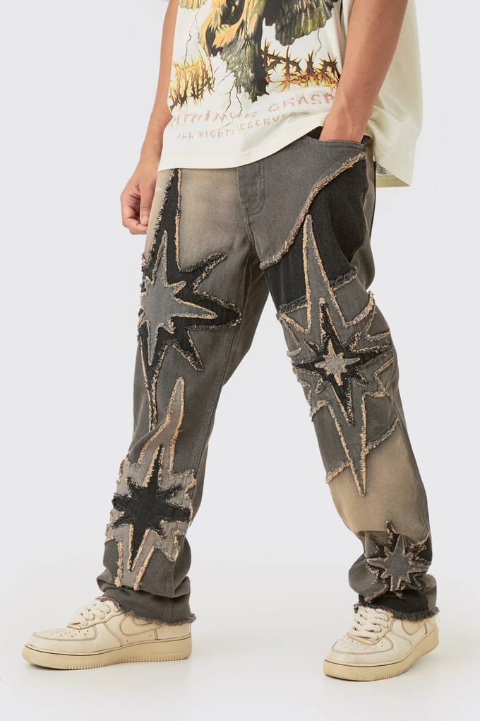 Relaxed Rigid Star Cut & Sew Jeans in Bruin | Brown | Size 36R