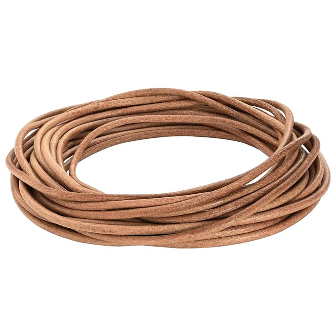 vidaXL Leren Koord 1 Bruin Ø4 mm x 5 m Leer