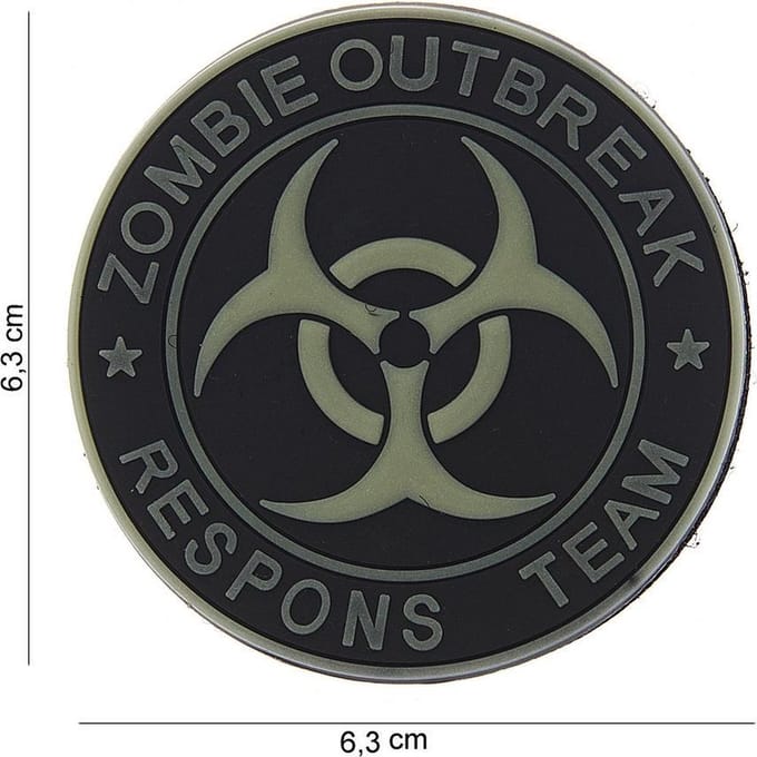 101 Inc Embleem 3D Pvc  2 Zombie Outbreak Respons Team 13006