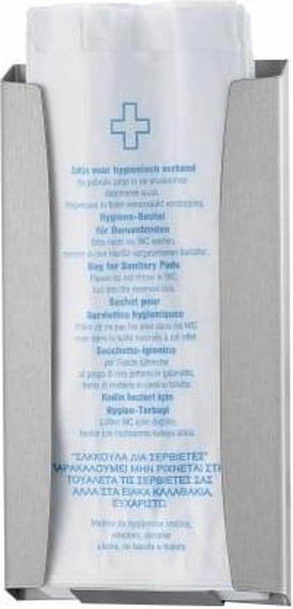 Wings | Hygiënezakjes dispenser | Papier | RVS