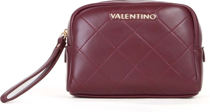 VALENTINO Toilettas Nur Re Soft Cosmetic Case Vino Wijnrood