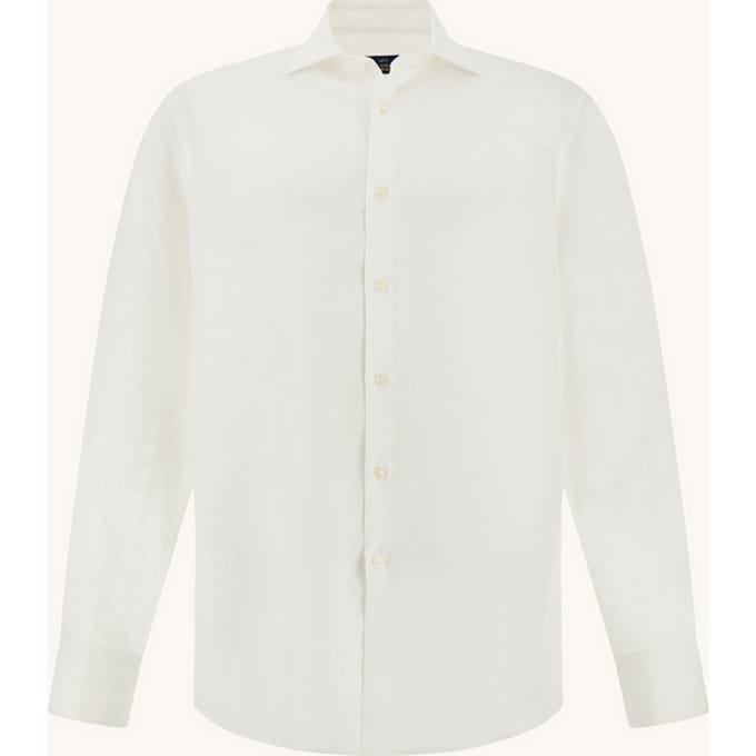 linnen shirt man wit