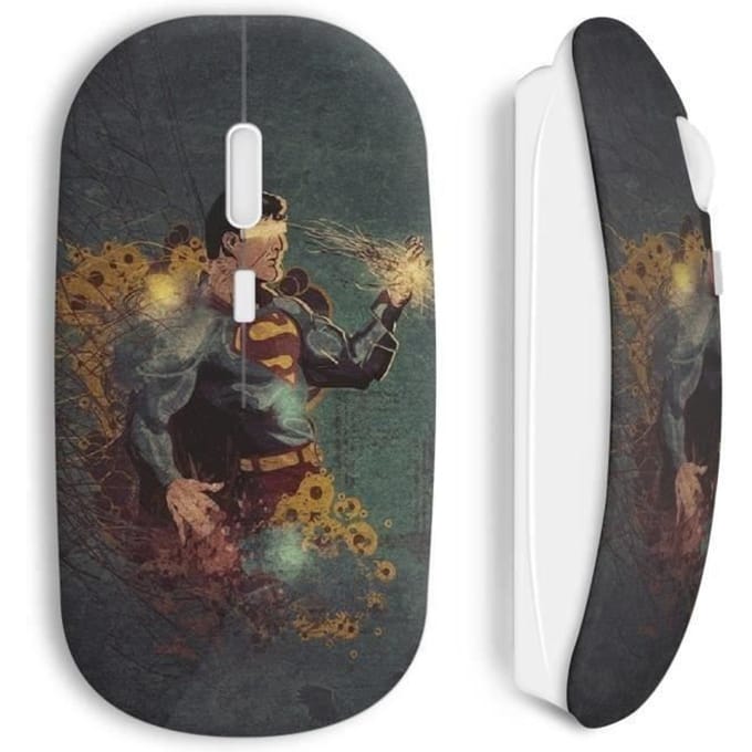 Souris Sans Fil Superman Vintage Design