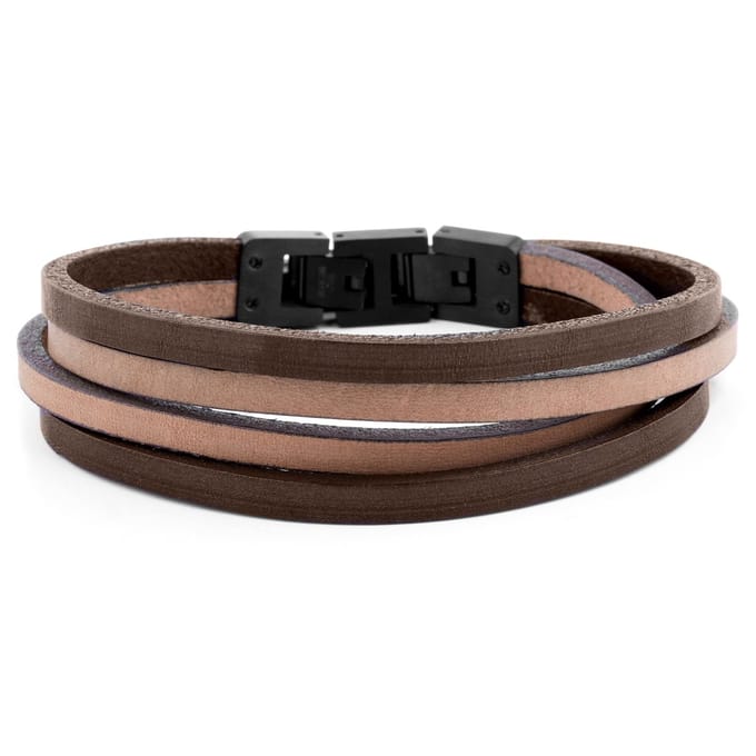 Donker- en Lichtgekleurde Roy Dubbele Wikkelarmband