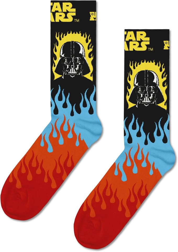 Happy Socks STAR WARS Darth Vader Sock - unisex sokken - zwart - Unisex - Maat: 36 - 40