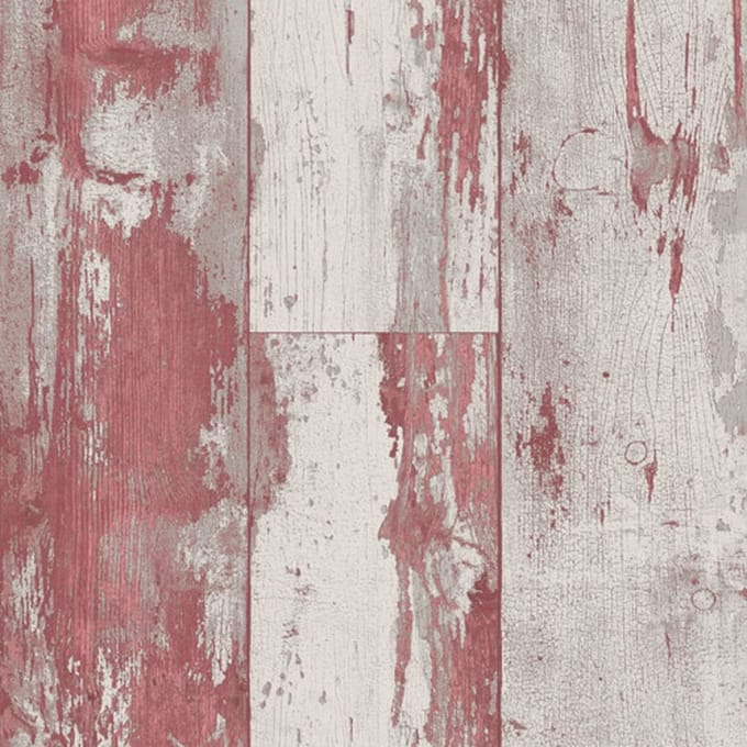DUTCH - WALLCOVERINGS - Behang - hout - rood - en - beige