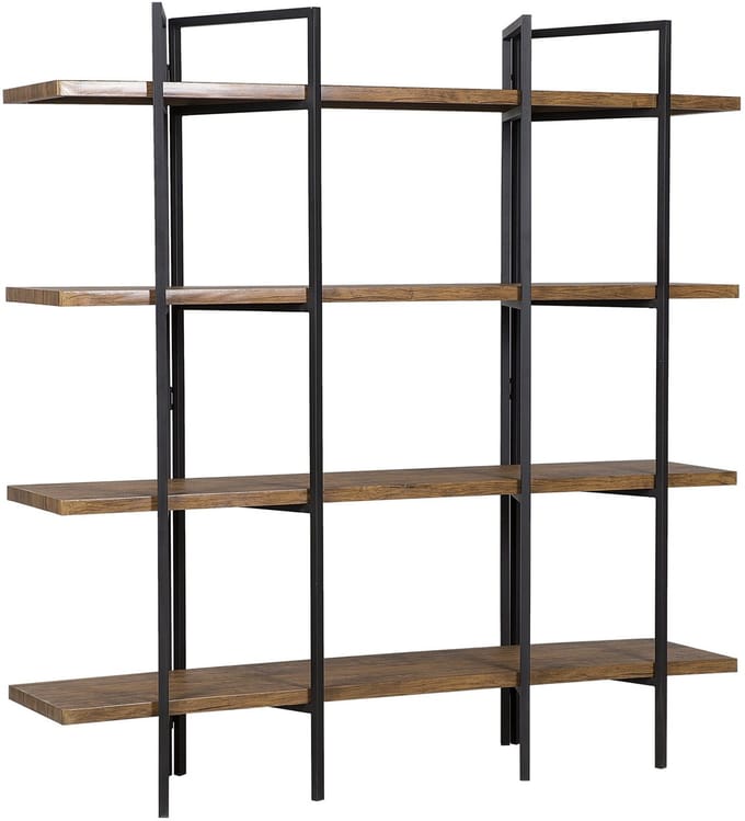 COMPTON - Boekenkast - Donkerbruin - MDF