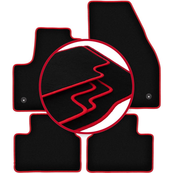 CARLUX-RED automatten voor: Opel Meriva B minivan (2010-2017)