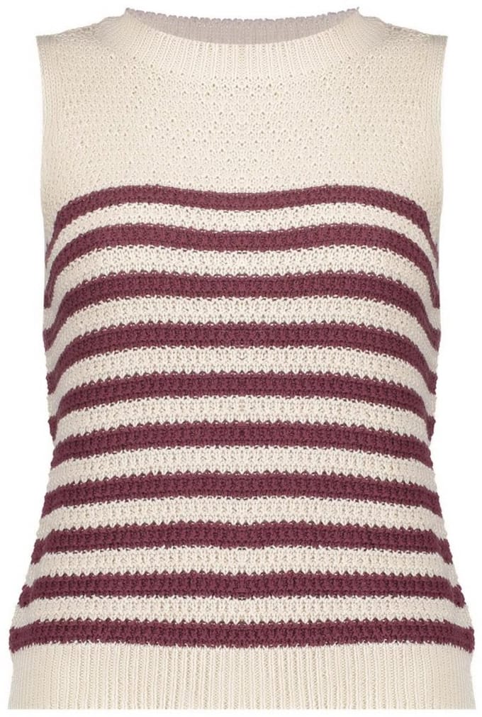 Geisha Spencer Striped Off-white/cherry Red Taglia: 3XL | Maglioni a maglia Outlet | Donna | Rosso