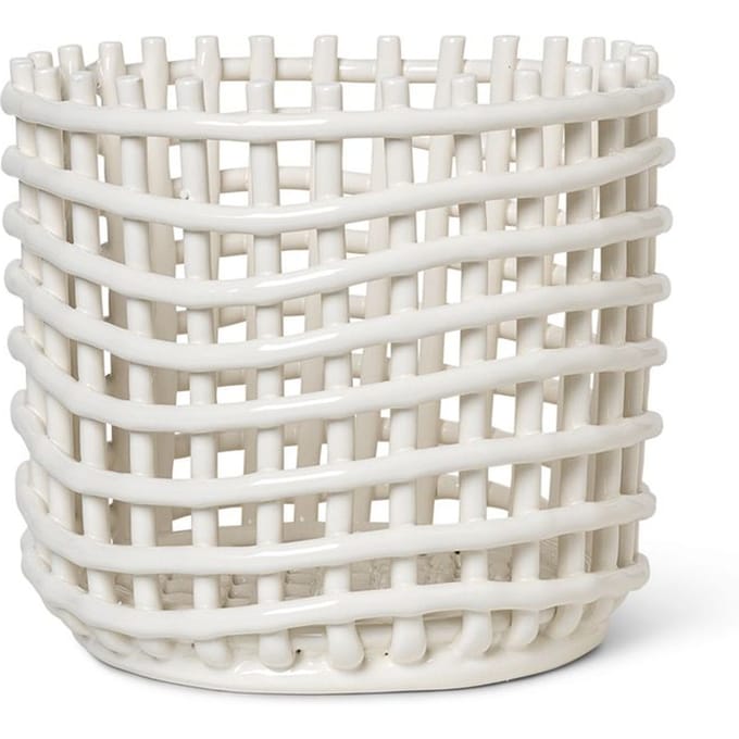 Ferm Living Ceramic Mand - groot - off white